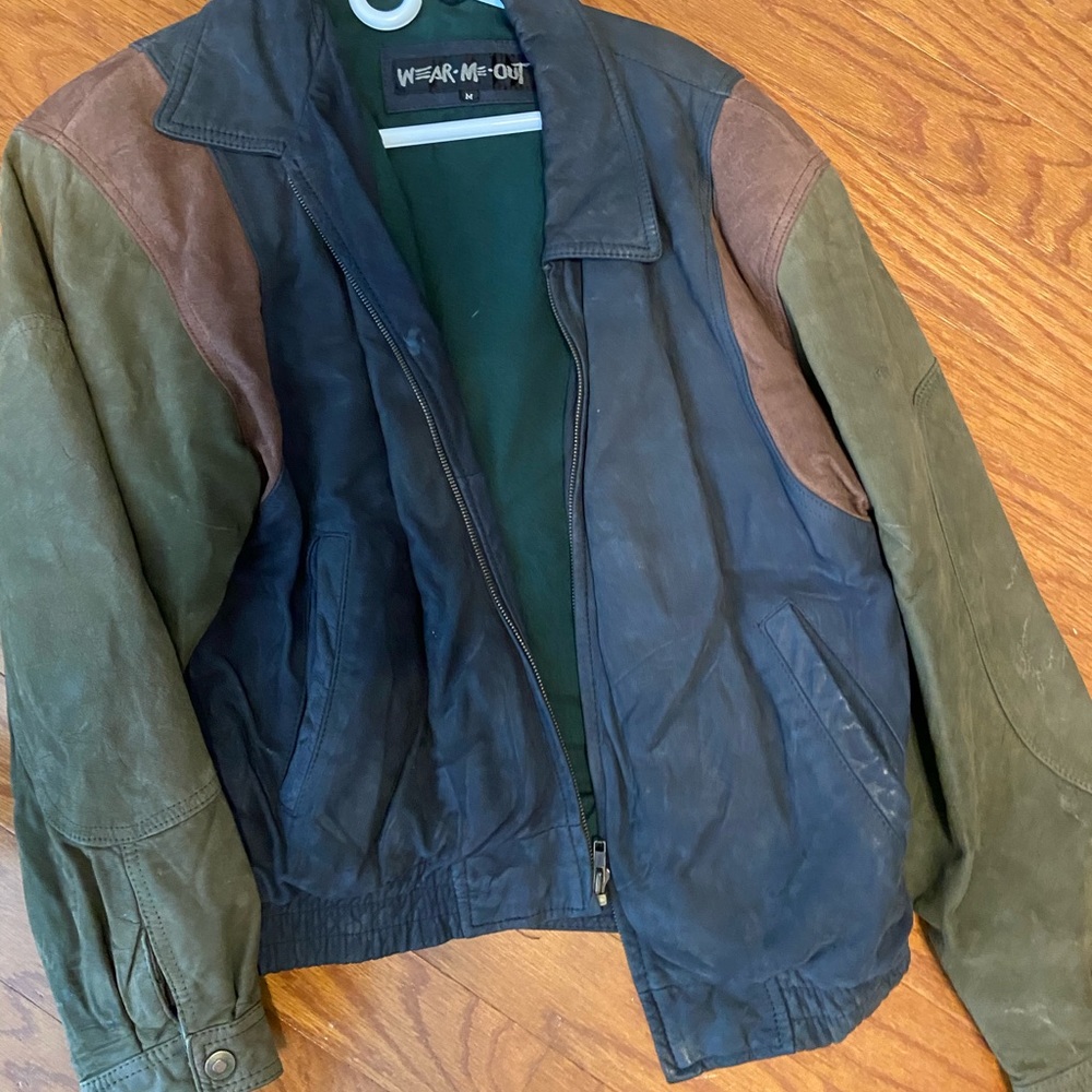 Leather coat